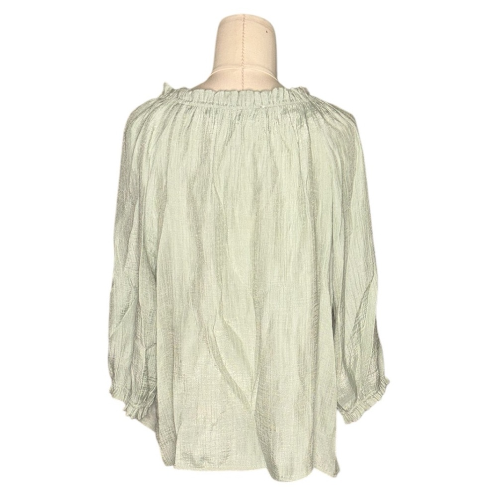 Wonderly Mint Green Ruffle Top - Picture 2 of 2